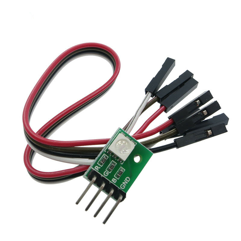ชุด5050 SMD RGB LED ไดโอดโมดูลสำหรับ Arduino สี Breakout Board Dupont สายจัมเปอร์สายอิเล็กทรอนิกส์5V MCU DIY