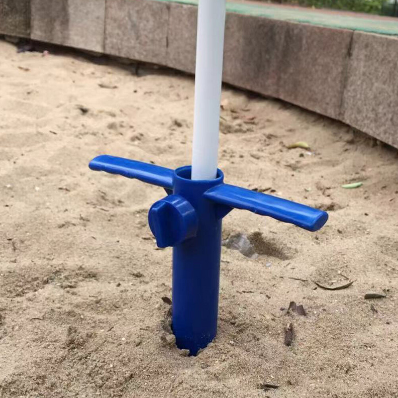 دعم الإطار الأرض إدراج مستقرة مظلة حامل حامل الشاطئ الرمال الشاطئ Underbrella لحديقة قاعدة الرمل