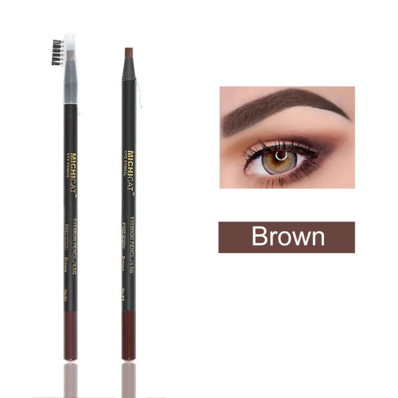 1PC Eyebrow Pencil Waterproof Microblading Eyebrow Pen Tint Tattoo Eyebrows Makeup 6 Colors Natural Long Lasting Eye Brow Pencil