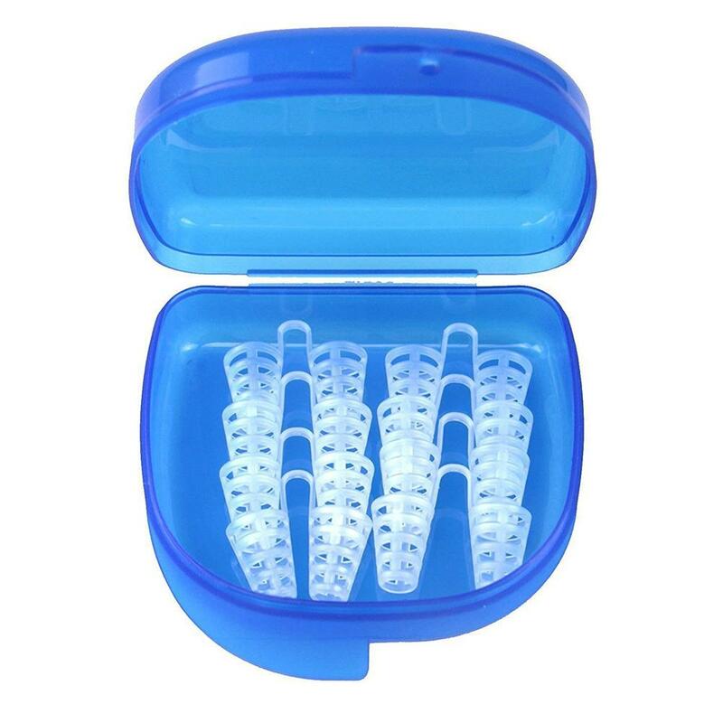 8Pcs/Set Silicon Snore-Ceasing Stopper Nose Clip Advanced Conical Shape Nontoxic Harmless and Odorless for Good Night Sleep