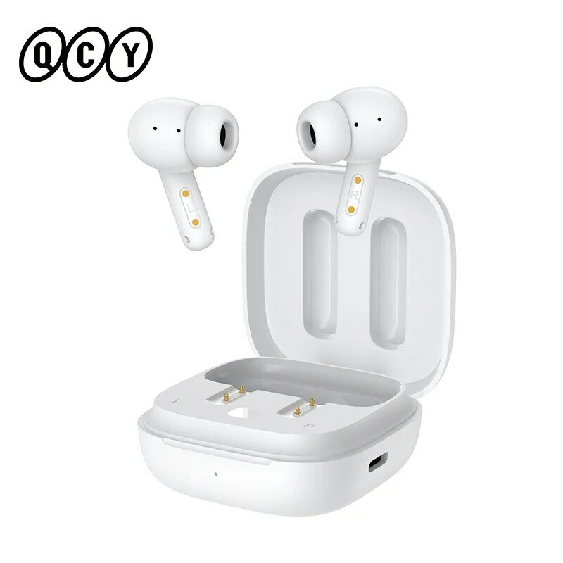 QCY T13 ANC Earphone Bluetooth 5.3 Active Noise Cancellation -28dB Wireless Headphone Fast Charge Earbuds 0.068' Low Latency