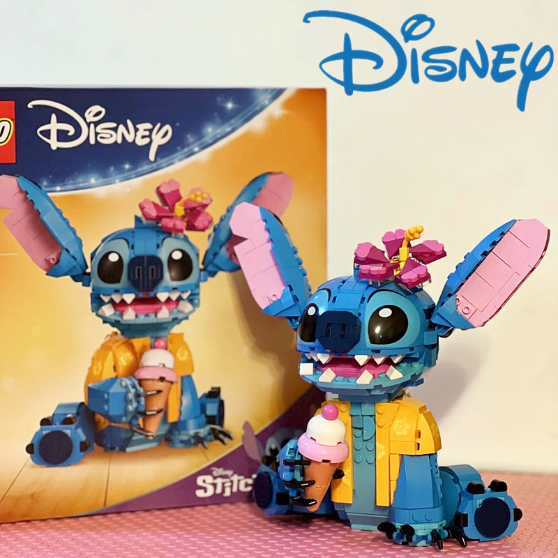 Bloques de construcción de Stitch de Disney, juguete de montaje de alta calidad, modelo de figura de acción, regalo de rompecabezas, regalo coleccionable, 43249