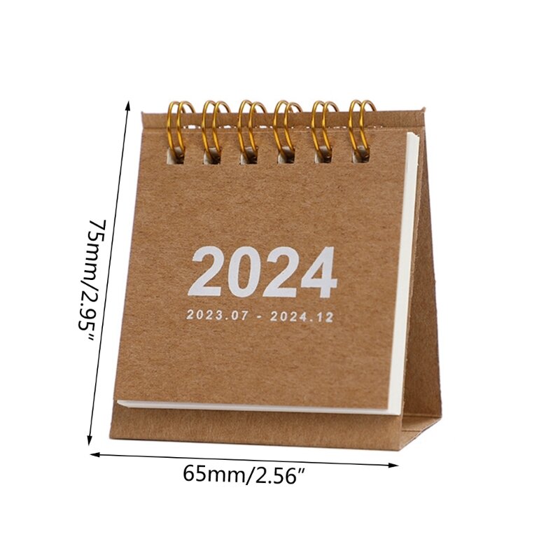 Calendrier bureau 2024, pages mensuelles, références mensuelles du 07/2023 au 12/2024 D5QC