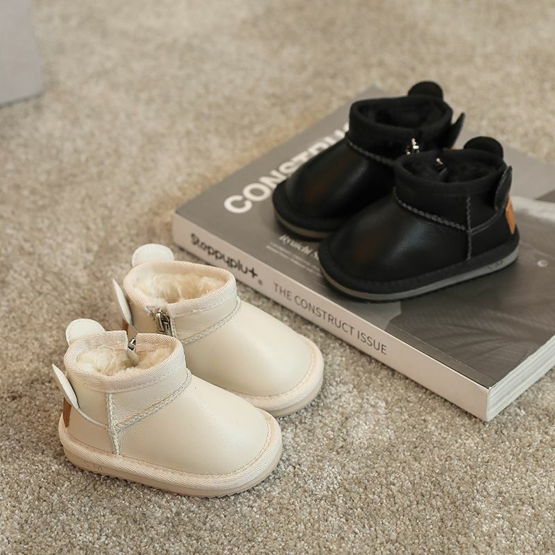 Antypoślizgowe miękkie buty dla małego dziecka dziecięce bawełniane buty śniegowce Baby New Winter Plus aksamitne grube oddychające ciepło buty dziecięce