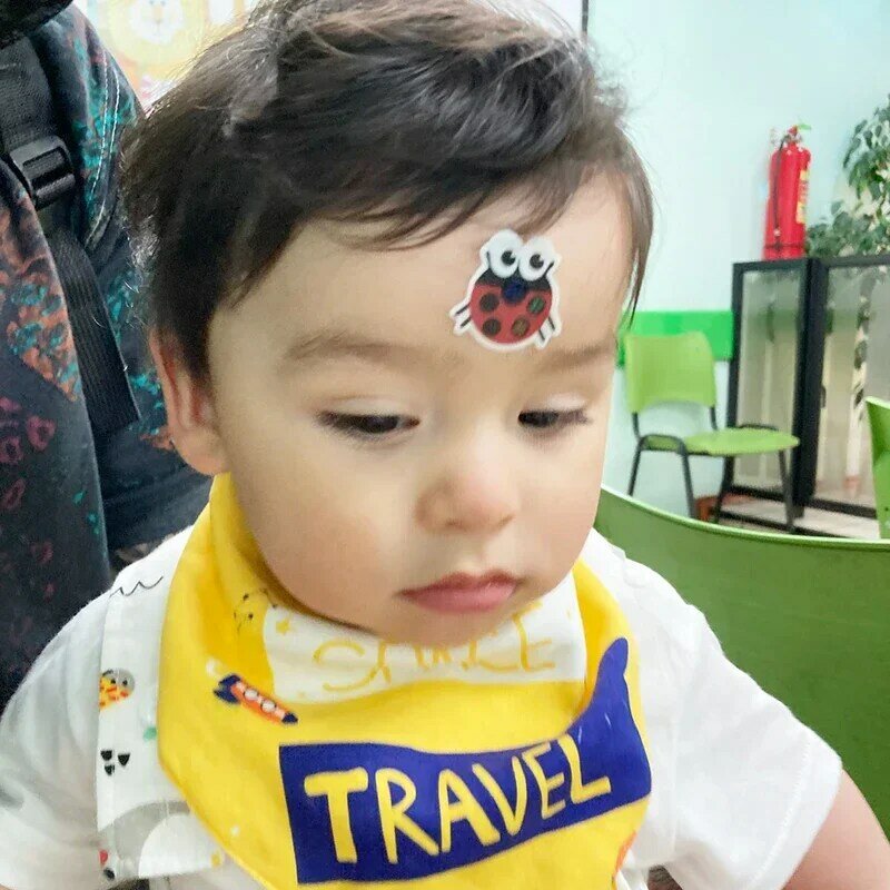 5/10pc Reusable Child Forehead Temperature Sticker Thermometer LCD Digital Display Temperature Sticker for Kids Baby Care Tools