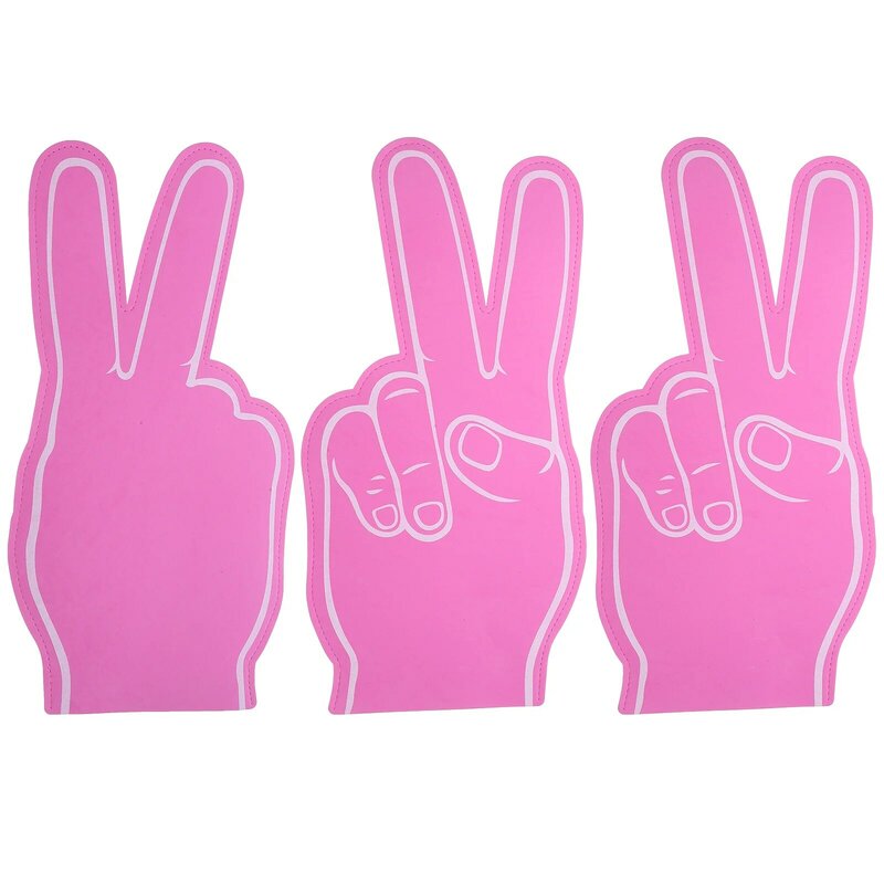 3 Pcs Cheerleading Hand Gesture Clapper Party Favor Finger Cots