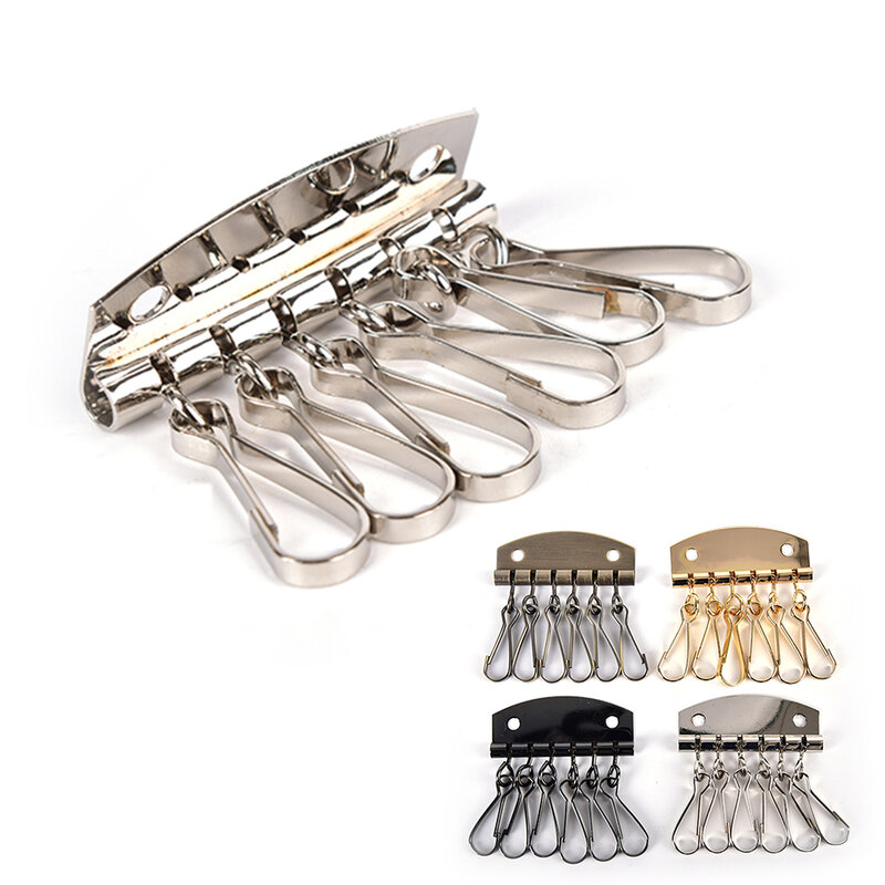 1 Stück DIY Handtasche Geldbörse in Schlüssel ring Reihe Metall tasche Schnallen hand gefertigten Stoff Leder Handwerk DIY Schlüssel tasche Zubehör