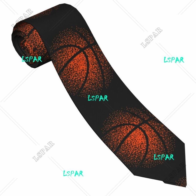 Dasi titik-titik basket untuk pria wanita, aksesori pakaian dasi