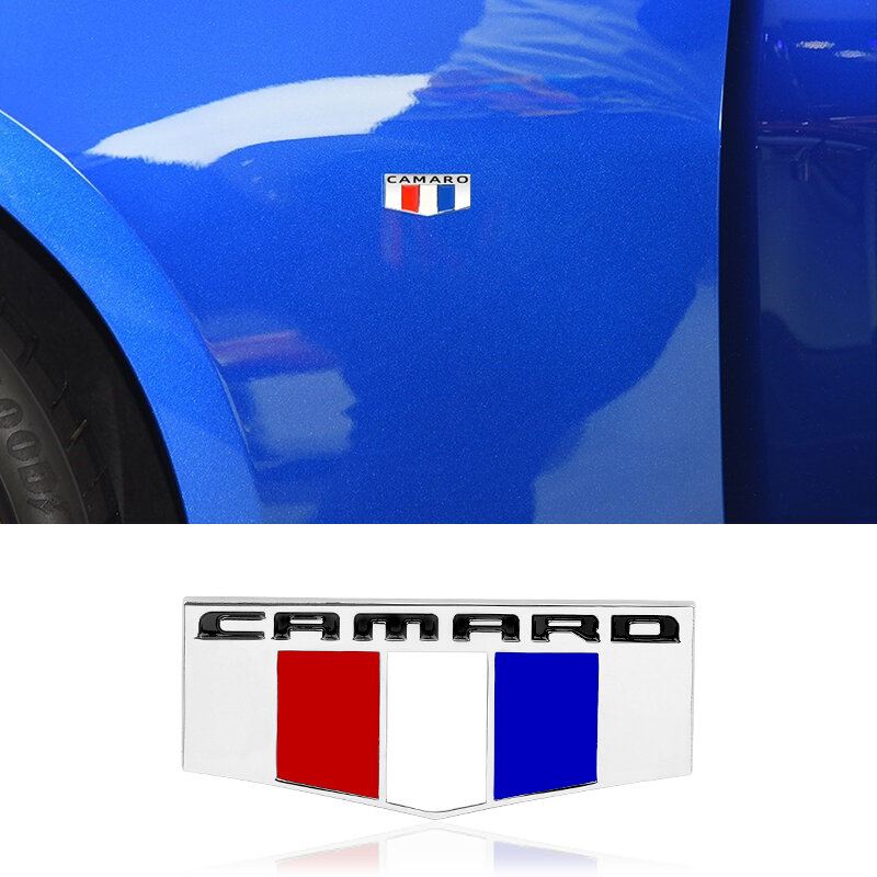 Stiker mobil 3D ZL1 Metal, stiker Decal bagasi belakang untuk mobil Camaro, Logo Grill Aksesori otomatis