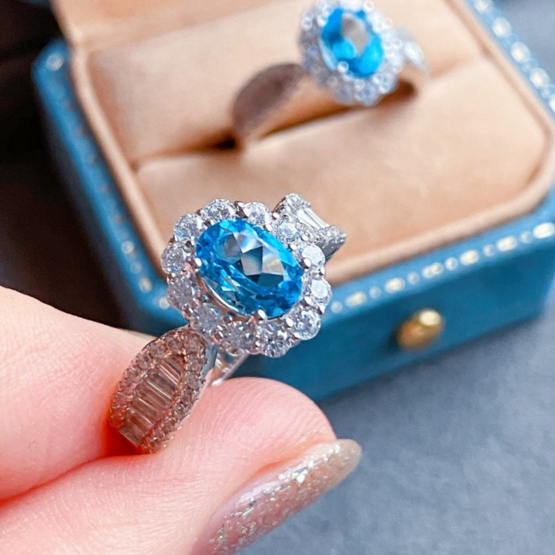 แหวนแฟชั่นสีเงิน925สำหรับผู้หญิงเครื่องประดับอัญมณีสำหรับงานแต่งงานแหวนขายส่ง