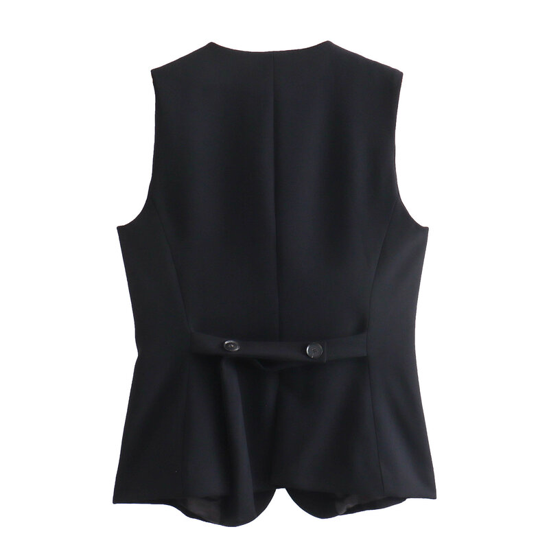 Donne 2024 nuova moda ritagliata fila-abbottonata auto-coltivazione Vintage Backless cinghie sottili donna Camis Chic top