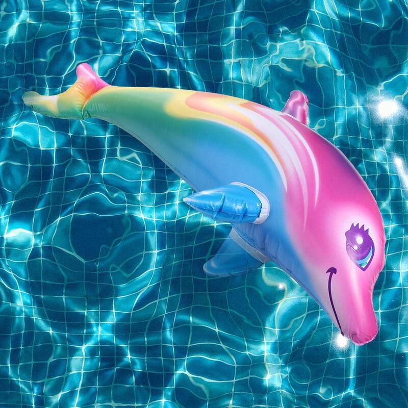 Classic Toys Colorful Inflatable Dolphin Dolphin Balloons PVC Material PVC Dolphin Toys Multicolored PVC Inflatable Dolphin Toy