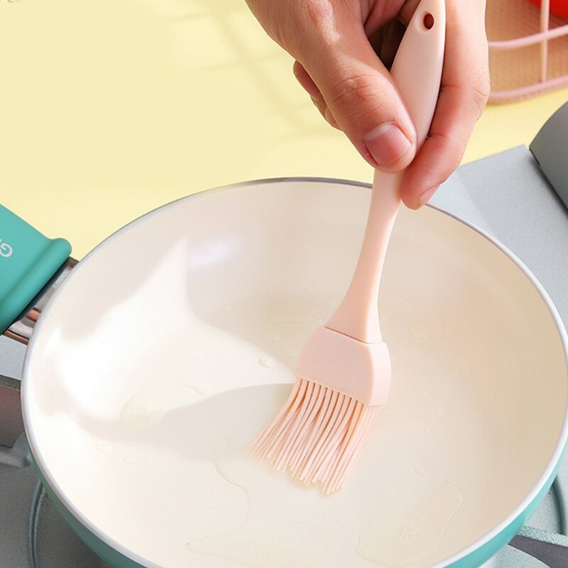 Escova pastelaria silicone resistente calor escova manteiga óleo para churrasco grill cozinhar cozimento escova