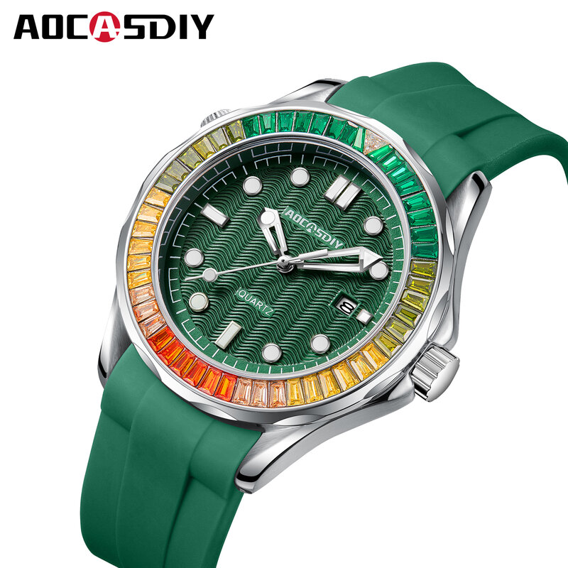 AOCASDIY ENDURANCE Watch Calendar Watch for Men High Quality Quartz Watch Business Men Watches Luminous Waterproof reloj hombre