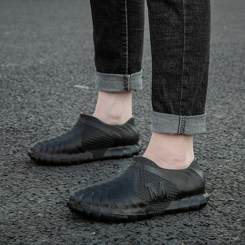 Спортивная обувь для дождя, парные повседневные водонепроницаемые резиновые туфли без шнуровки на плоской подошве, женские галоши для работы и сада, женская обувь