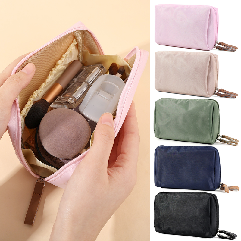Nowe damskie przenośna torba na kosmetyki do makijażu proste japońskie podkład w płynie szczotki do przechowywania torby wodoodporne i pyłoszczelne walizki podróżne