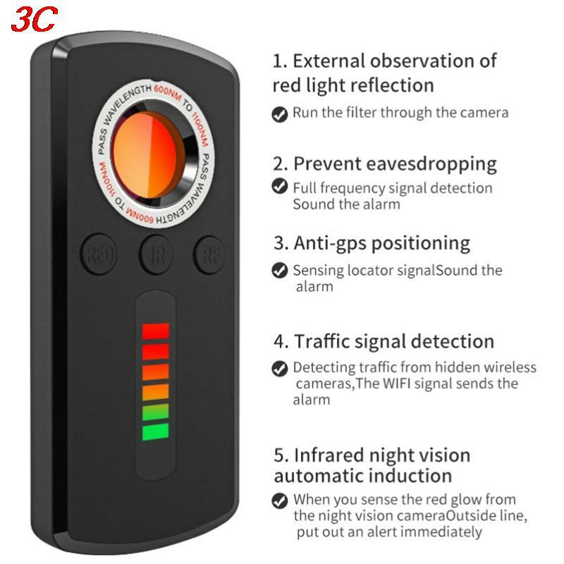 Sem fio RF Signal Bug Detector, Anti Spy Tracker, câmera escondida, infravermelho GPS Search Gadget, alarme de automação, PK K68 K18