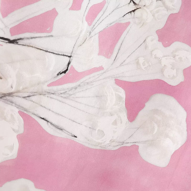 Falda larga informal con estampado de flores para verano, con abertura Falda Midi Sexy, elegante, novedad de 2024