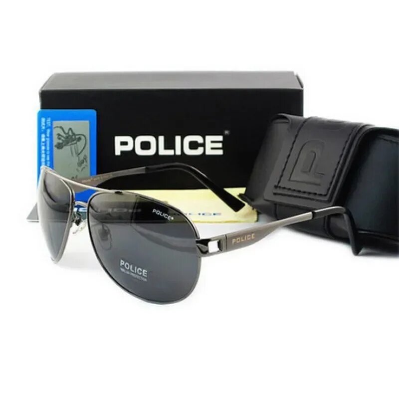 Polarizada Moda Police Sunglasses, Riding Glasses, Outdoor Driving Sunglasses, UV400
