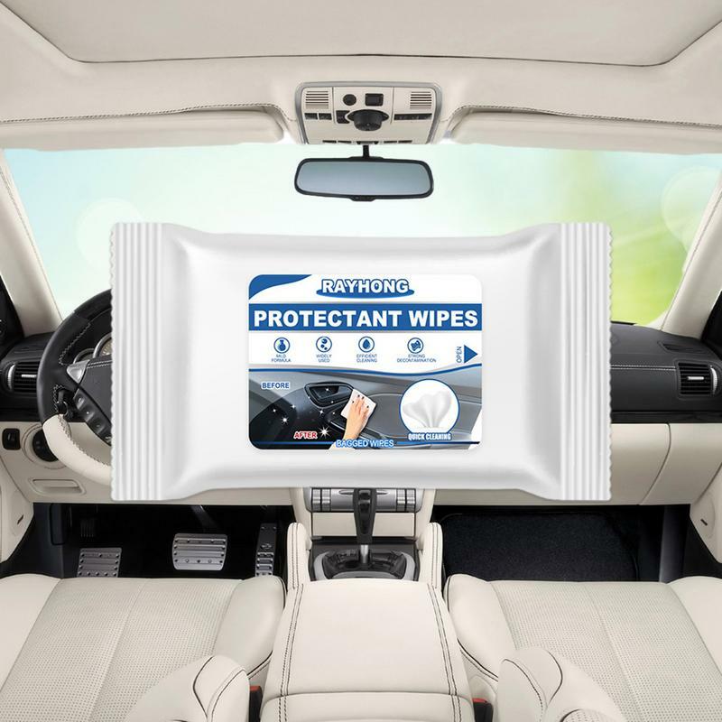 Auto-Interieur Schoonmaakdoekjes Auto Reiniging Natte Doekjes Voor Autoverzorging En Onderhoud Natte Auto Doekjes Voor Interieur Krachtige Auto