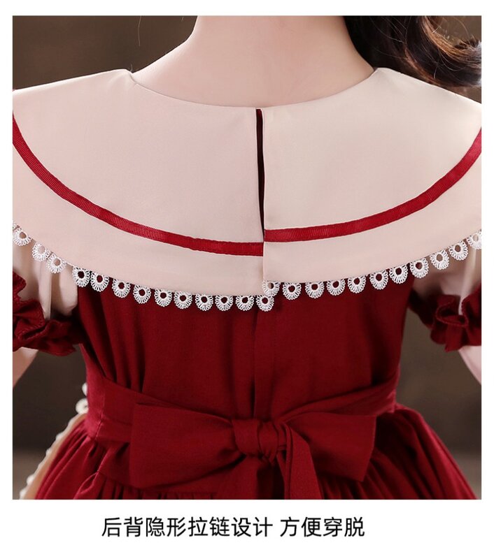 Robe de princesse Lolita pour filles, jolie robe, costume de mode, fête du Nouvel An, jolie robe douce, nouveau, 2023