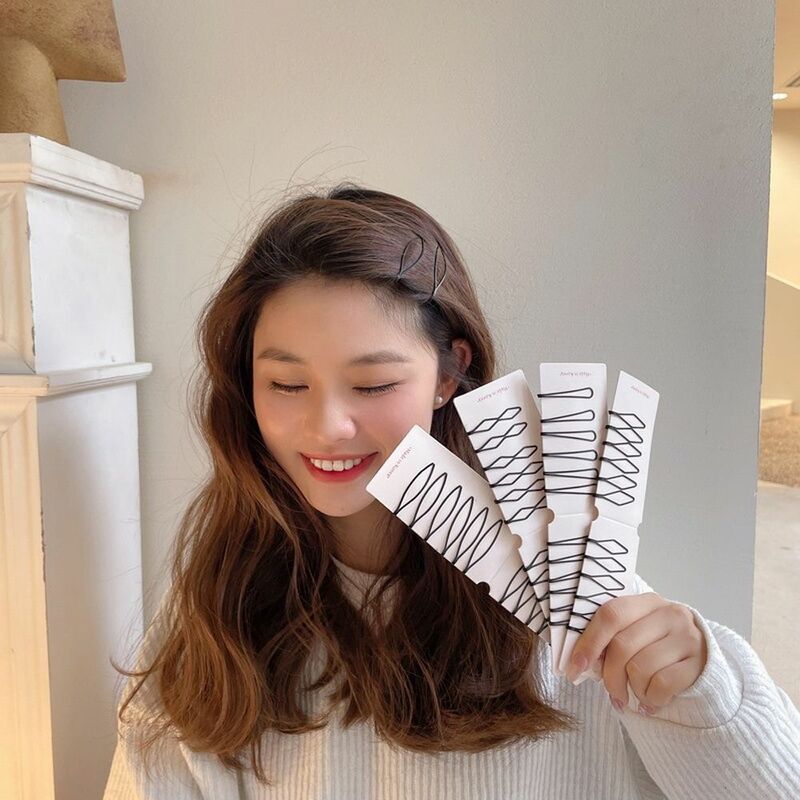 Невидимая летняя Геометрическая Модная элегантная женская заколка для волос BB зажим для волос в Корейском стиле невидимая челка зажим для волос