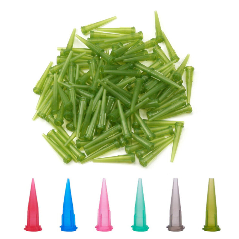 50pcs 14-25G TT assorted Plastic Conical Smoothflow Tapered Needle/Tips Dispense Tips set Glue dispensing nozzle