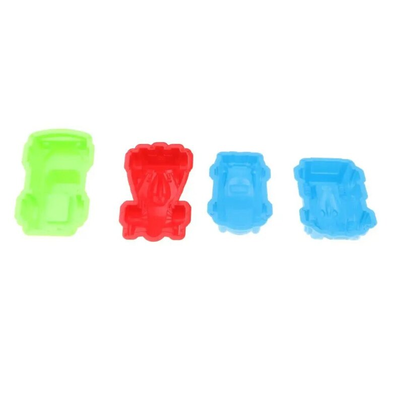 6 Stuks Plastic Kleurrijk Voertuig Kids Strand Zandkasteel Speelgoed