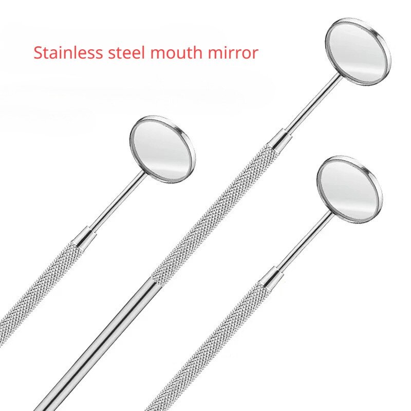 ステンレス鋼のマウスの鏡,歯科調査用,口腔外,取り外し可能なハンドル,オフィス衛生,検査ツール,16cm