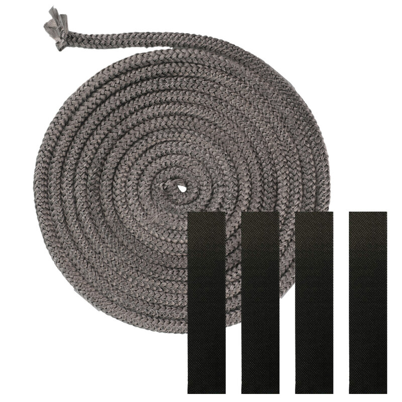 Corde de poêle à feu FiViolet avec ruban adhésif, remplacement de poêle à bois, poêles à granulés, 1PC, 3 mètres