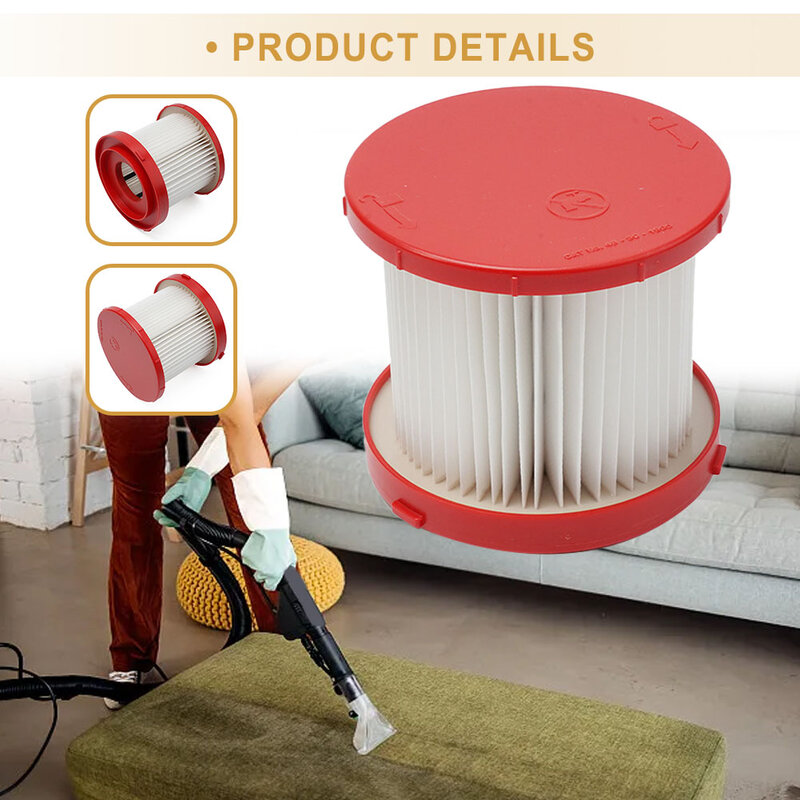 Kit aksesori vakum filter baru, 1 buah Aksesori pembersih perlengkapan rumah tangga merah + putih 4931465230