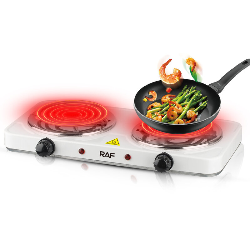 Double head Electric ceramic stove induction cooker 1000W commercial stainless steel induction cooker household stir fry Smart