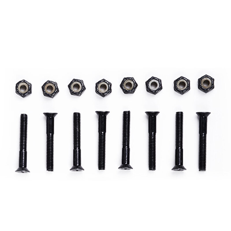 Protect Your Skateboard and Longboard with this Anti Rust Treatment Medium Carbon Steel 16Pcs Screw and Nut Set