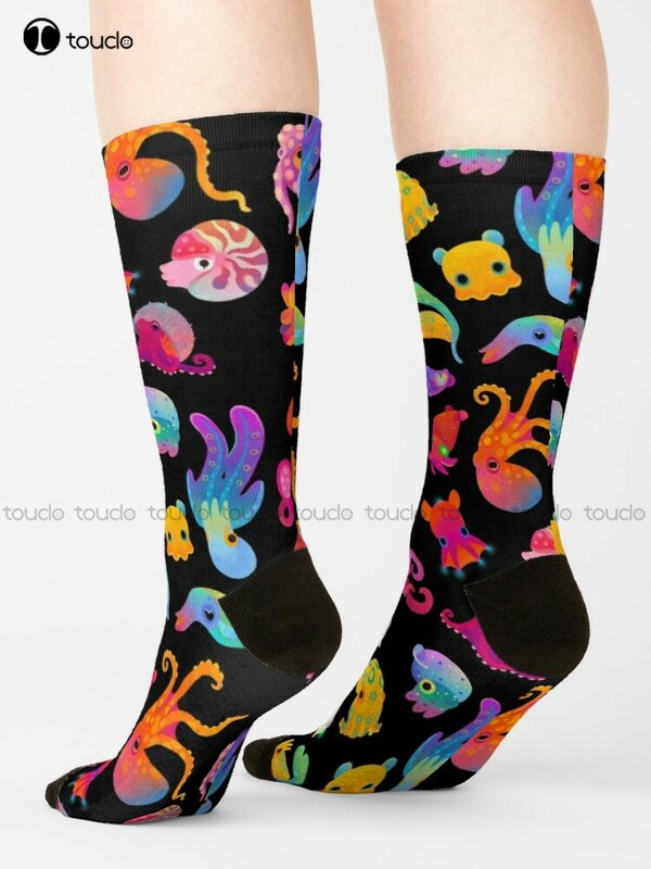 Cephalopod-Calcetines de buceo para hombre y mujer, medias de Softball personalizadas, Unisex, con estampado Digital de 360 °, calcetines juveniles para adolescentes y adultos