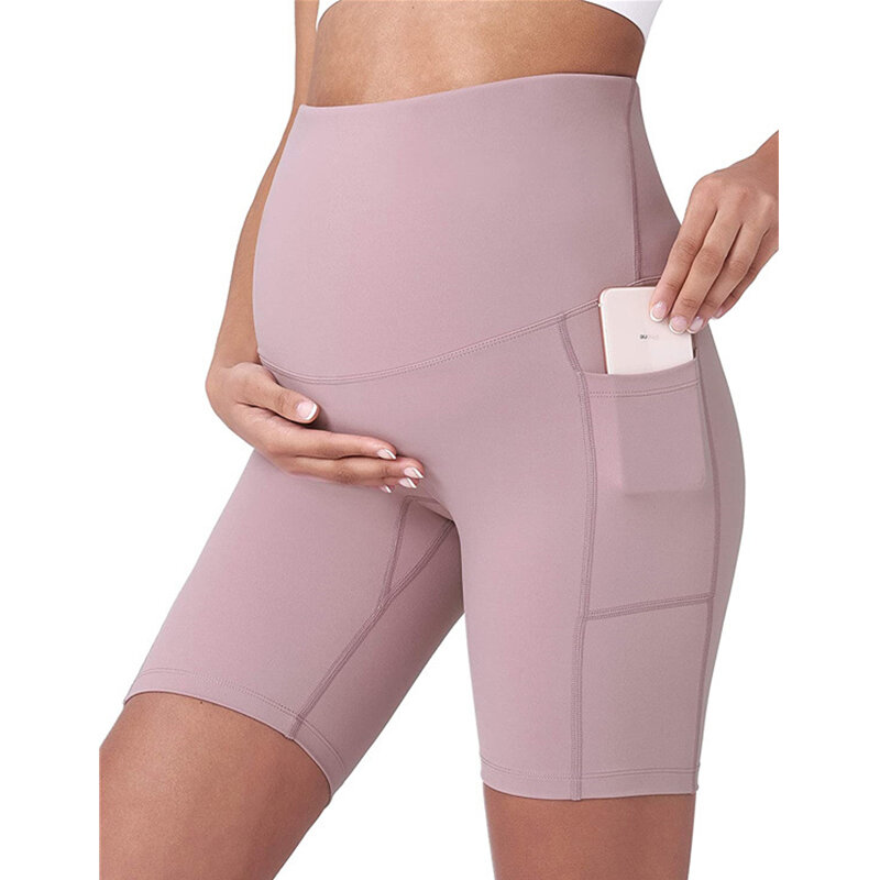 Maternidade Leggings cintura alta barriga apoio Leggins para mulheres grávidas gravidez calças magras corpo Shaping pós-parto calças