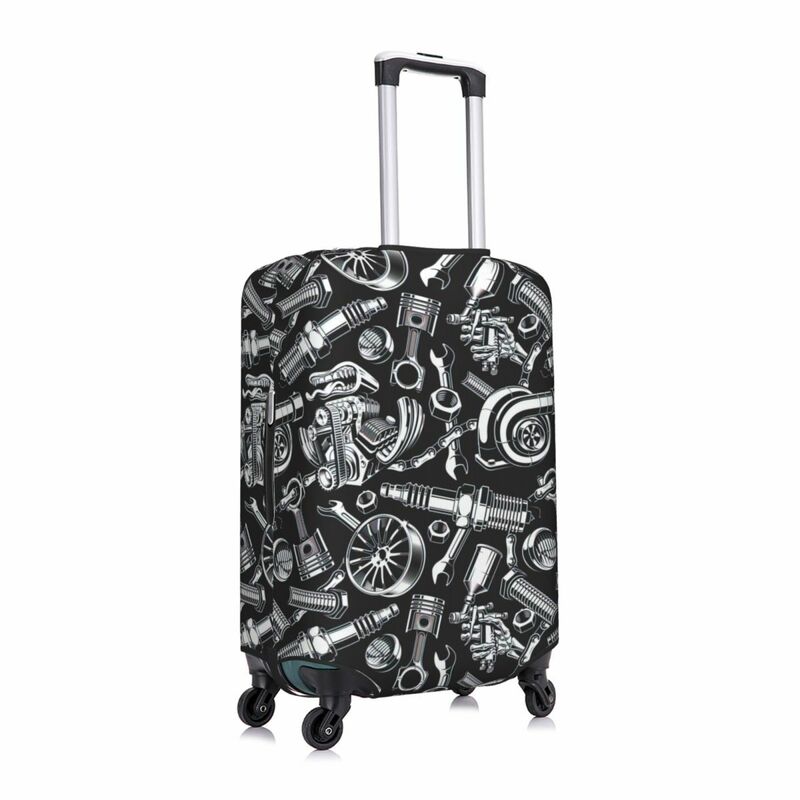 Auto Parts Print Luggage Protective Dust Covers Elastic Waterproof 18-32inch Suitcase Cover Travel Accessories