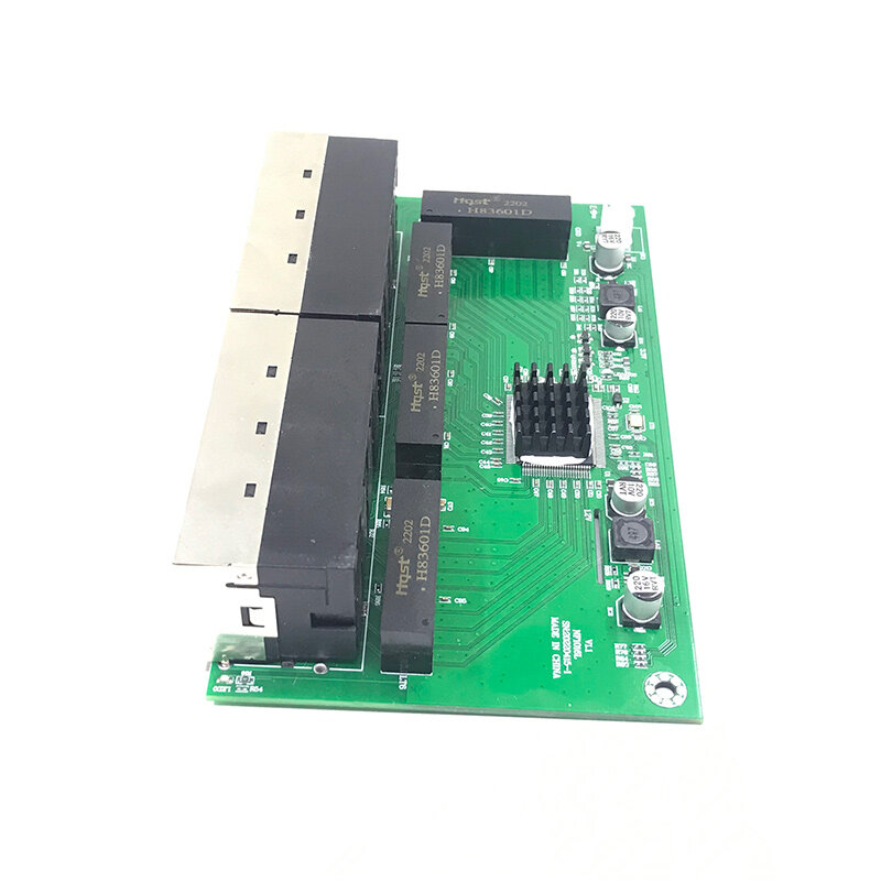OEM RJ45 16 Port Ethernet Cepat Beralih Modul Lan Hub US EU Plug 5V-12V Adapter Power Supply Jaringan Switch Motherboard