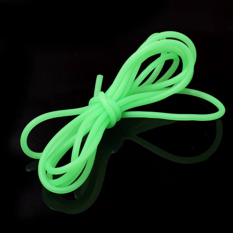 1.5M wędkowanie świecący w nocy rury zielone miękkie silikonowe rękawy wędkarskie sprzęt wędkarski Hook Line Glow Pipe Light Tackle narzędzie walki