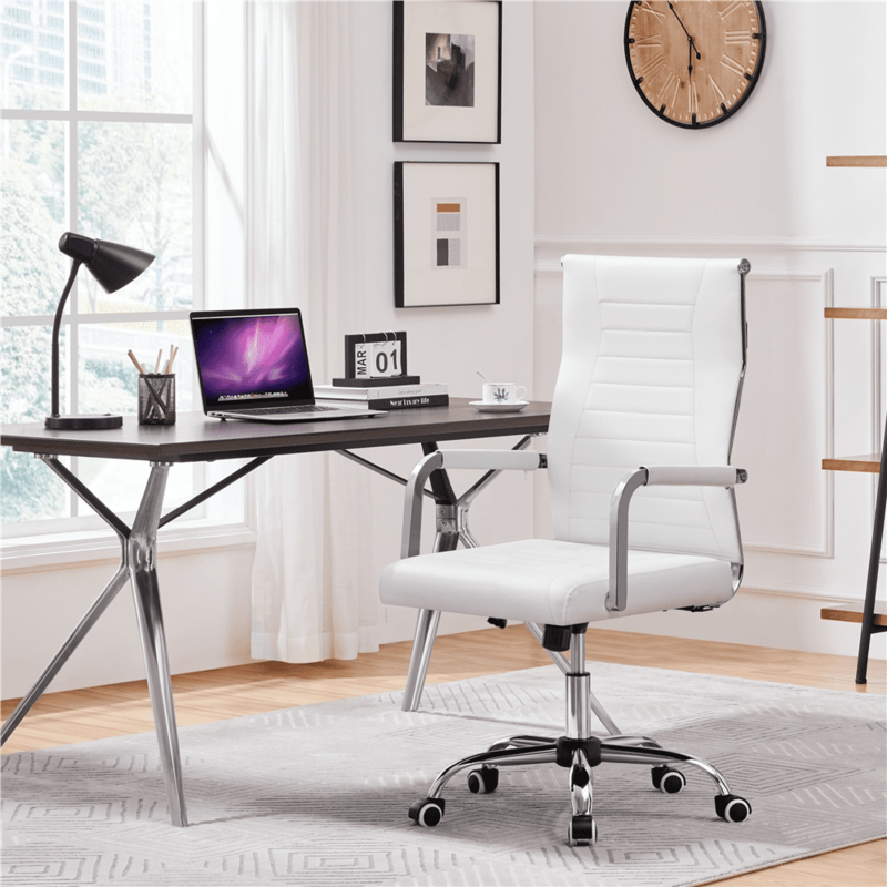 모던 인조 가죽 벨벳 사무실 책상 의자, 로우, 미드 백, 휠 포함, 조정 가능한 가정용 컴퓨터 의자