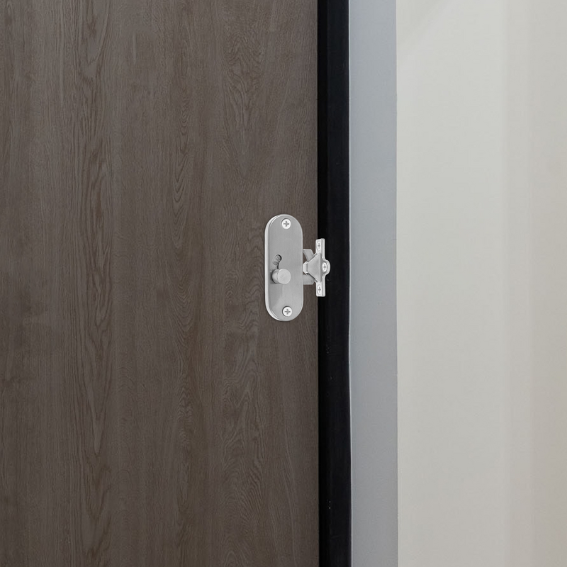 Cerraduras de puerta de granero para baño, pestillo de puerta deslizante sin marco, de acero inoxidable y