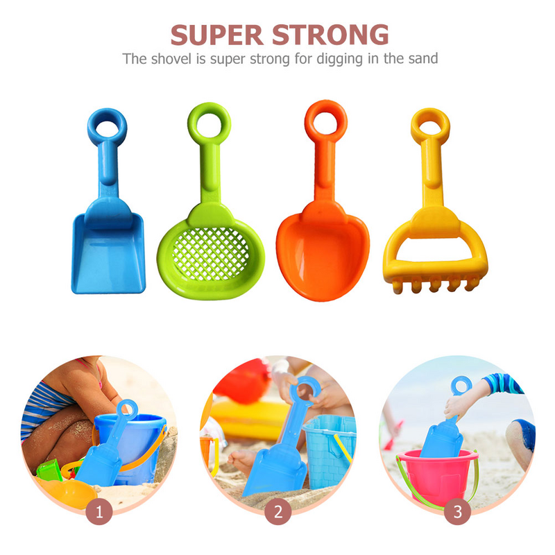 Ibasenice Toys Tool Toys 4Pcs Color Interesting Kids Outdoor Playsets Beach Portable Wear-Resistant Interactive Playthings