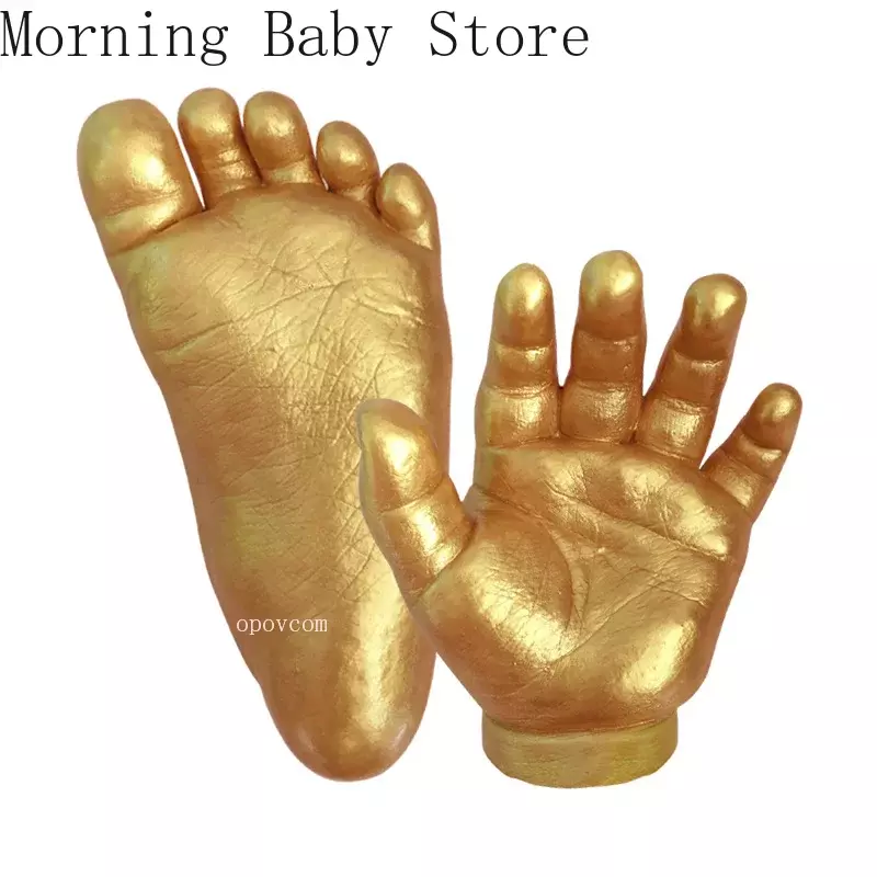 DIY ręcznie odcisk stopy foremka dla dziecka pamiątka dziecko forma gipsowa ręka stopa zestaw do odlewu pary akcesoria ślubne dekoracje do domu na prezent