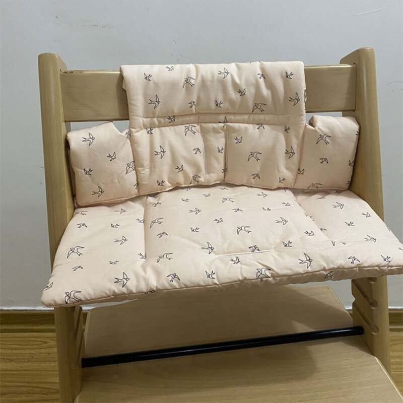 Poduszka na wysokie krzesło Bawełniane pokrowce na siedzenia dla niemowląt Wygodna wodoodporna poduszka