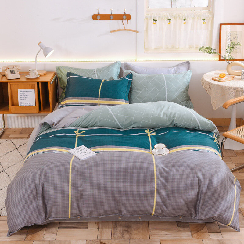 Three-Piece Thickened Bedding Set, 100% Cotton, Bed, Dormitory, Student, Staff, Bunk, Bed, Six-Piece