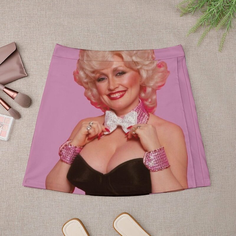 Mini jupe Kpop pour femme, Bunny Dolly Parton