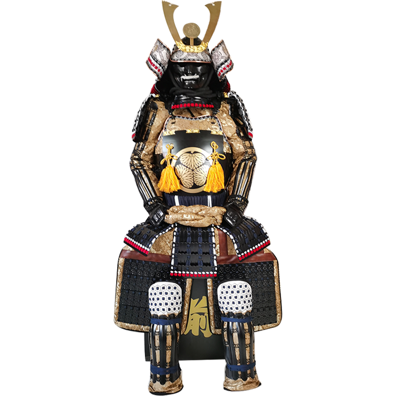 Japoński samuraj zbroja starożytny wojskowy oficer generalny Tokugawa Ieyasu poręczny japonia wojownik zbroja kask samuraj kostium