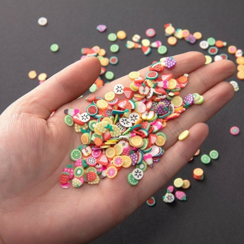 1Pack Mixed Clay Fruits Slices Nail Art Decorations DIY Epoxy Resin Craft Making Ornament Scrapbooking Jewelry Making Accessorie