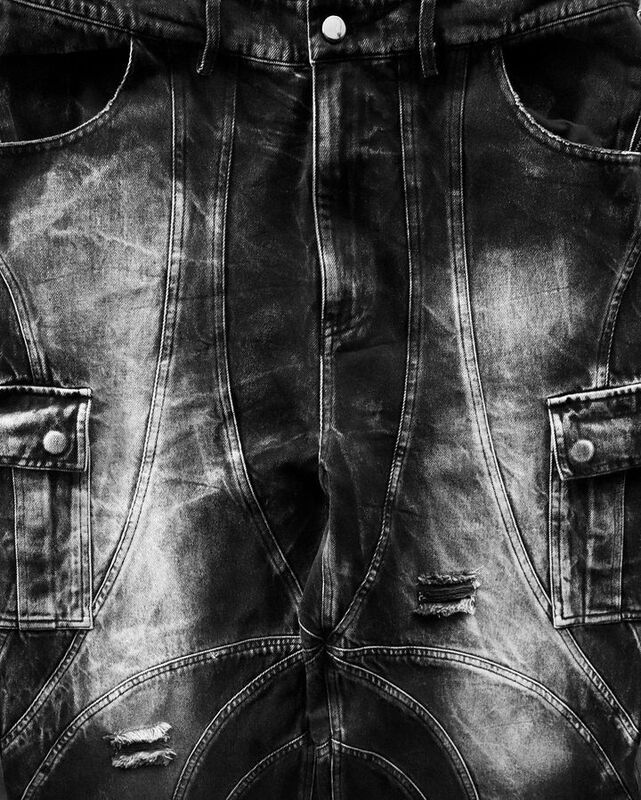 Gothic Punk Y2k Jeans for Men Retro Black Rock Ripped Baggy Jeans 2024 New Multi Pocket Cargo Pants Low Waist Leisure Streetwear