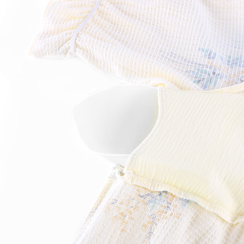 2 шт./комплект, Женская Хлопковая пижама с нагрудными подушечками