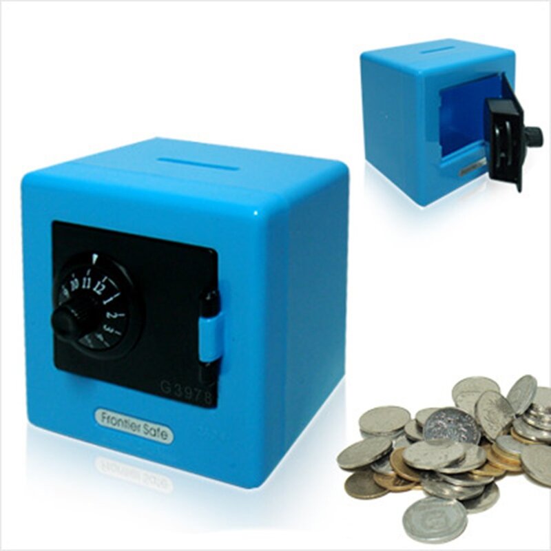 1PC Mini Money Boxes Combination Lock Money Coin Saving Banknote Cash Piggy Deposit Safe Box Storage Case Gift Bank Code